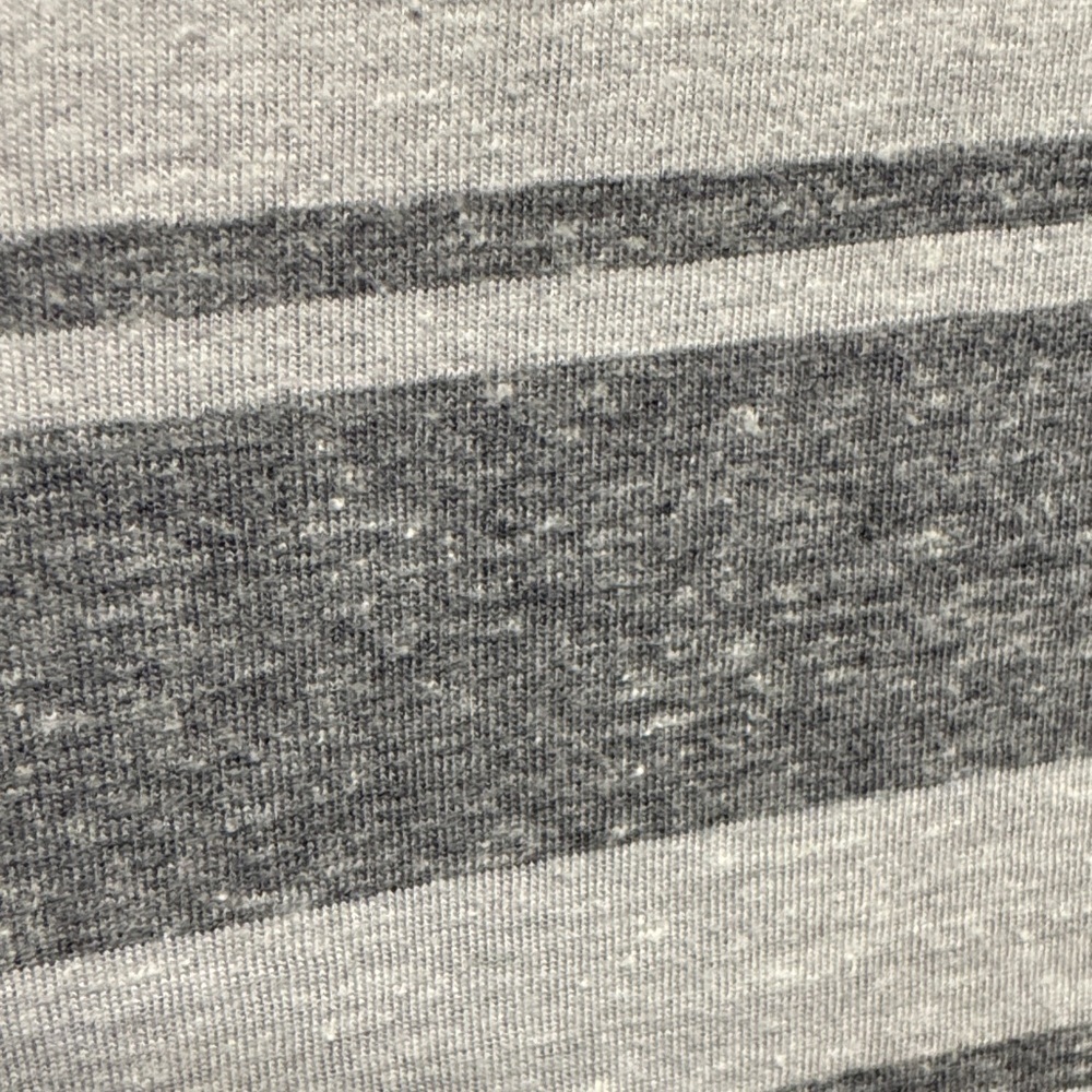 American Eagle Outfitters Gray and White Striped Long Sleeve Shirt - Picture 3 of 3